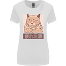 A Tired Cat Womens Wider Cut T-Shirt White