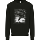 A Tornado Storm Chaser Extreme Weather Kids Sweatshirt Jumper Black