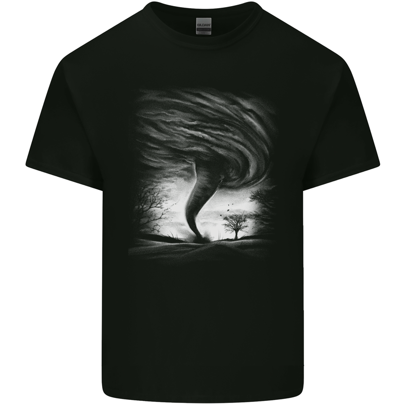 A Tornado Storm Chaser Extreme Weather Kids T-Shirt Childrens Black