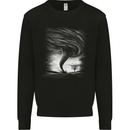 A Tornado Storm Chaser Extreme Weather Mens Sweatshirt Jumper Black