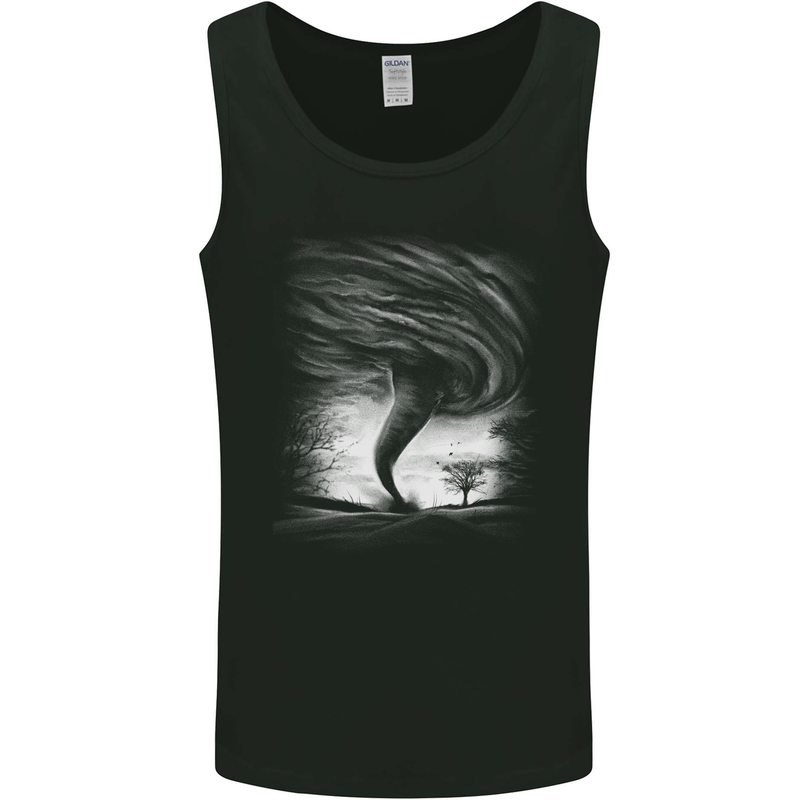 A Tornado Storm Chaser Extreme Weather Mens Vest Tank Top Black
