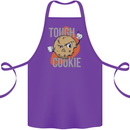A Tough Cookie Funny MMA Mixed Martial Arts Cotton Apron 100% Organic Purple