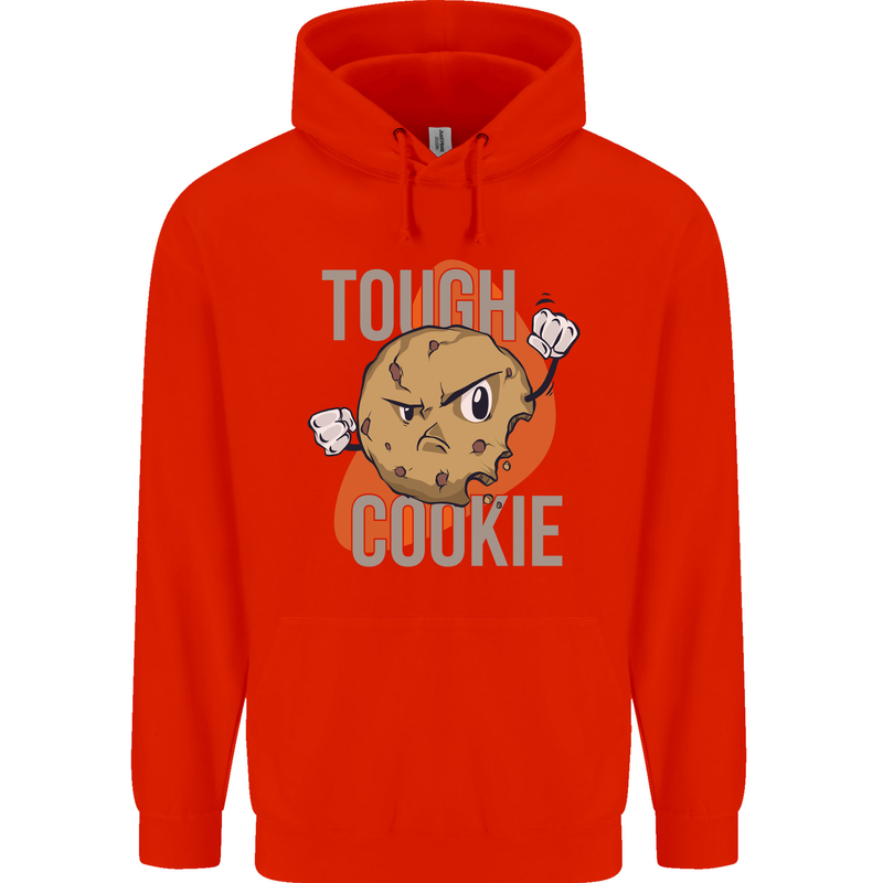 A Tough Cookie Funny MMA Mixed Martial Arts Mens 80% Cotton Hoodie Bright Red