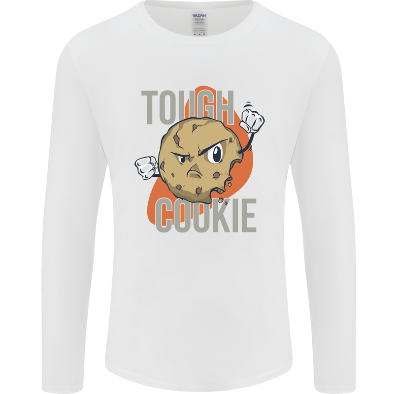 A Tough Cookie Funny MMA Mixed Martial Arts Mens Long Sleeve T-Shirt White