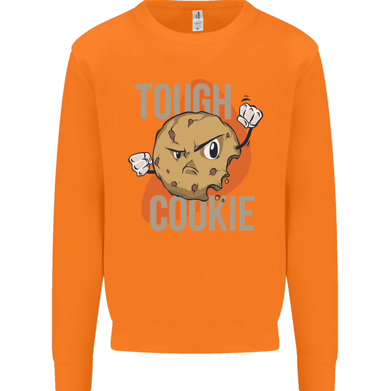 A Tough Cookie Funny MMA Mixed Martial Arts Mens Sweatshirt Jumper Orange