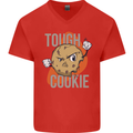 A Tough Cookie Funny MMA Mixed Martial Arts Mens V-Neck Cotton T-Shirt Red