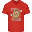 A Tough Cookie Funny MMA Mixed Martial Arts Mens V-Neck Cotton T-Shirt Red