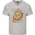 A Tough Cookie Funny MMA Mixed Martial Arts Mens V-Neck Cotton T-Shirt Sports Grey