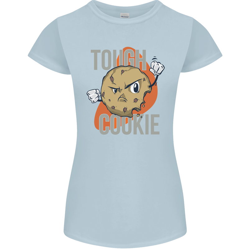 A Tough Cookie Funny MMA Mixed Martial Arts Womens Petite Cut T-Shirt Light Blue