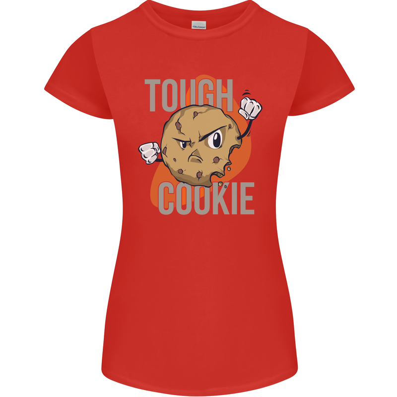 A Tough Cookie Funny MMA Mixed Martial Arts Womens Petite Cut T-Shirt Red