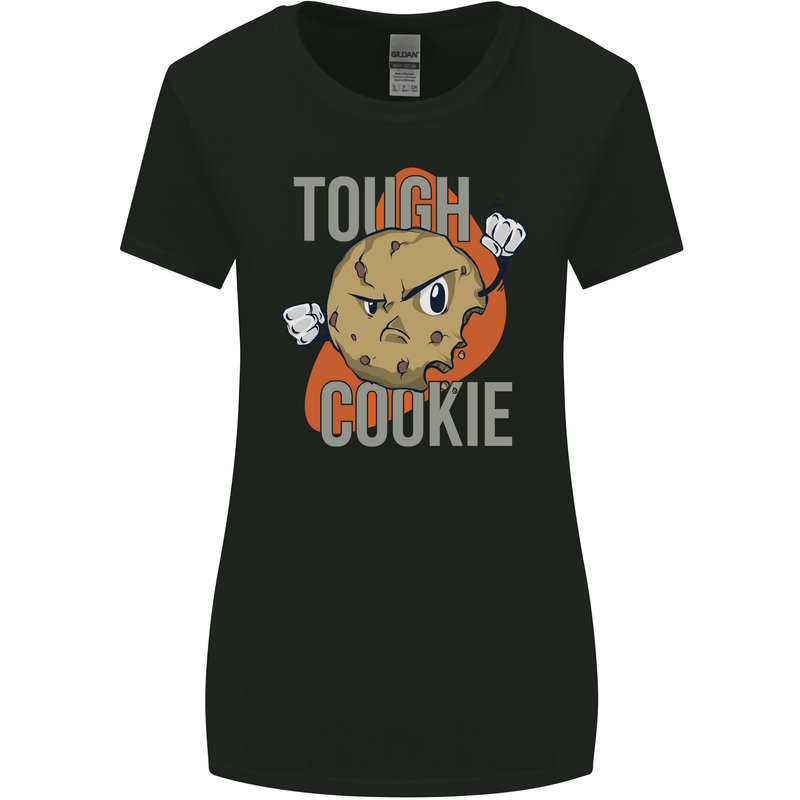 A Tough Cookie Funny MMA Mixed Martial Arts Womens Wider Cut T-Shirt Black