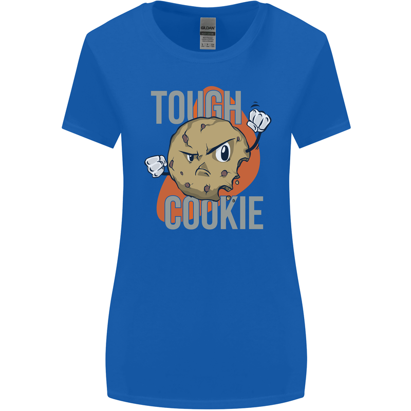 A Tough Cookie Funny MMA Mixed Martial Arts Womens Wider Cut T-Shirt Royal Blue