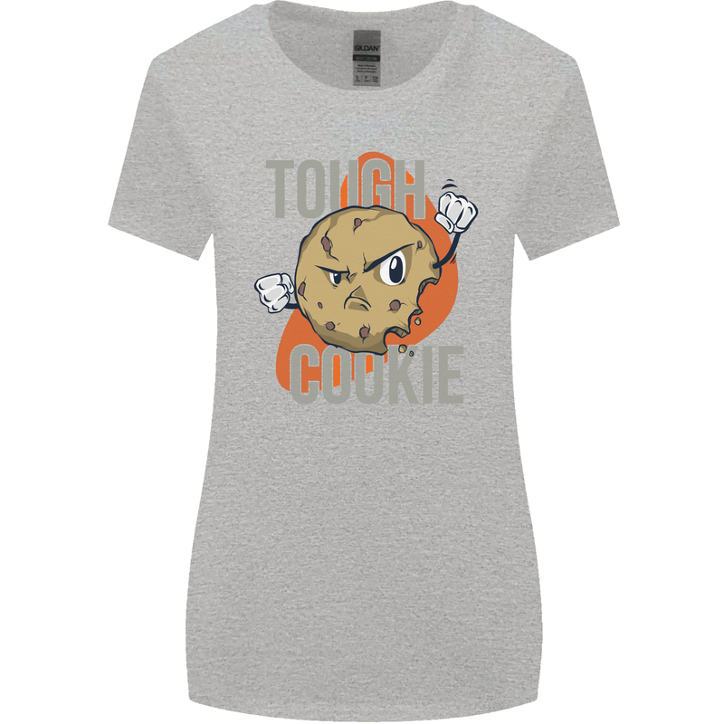 A Tough Cookie Funny MMA Mixed Martial Arts Womens Wider Cut T-Shirt Sports Grey