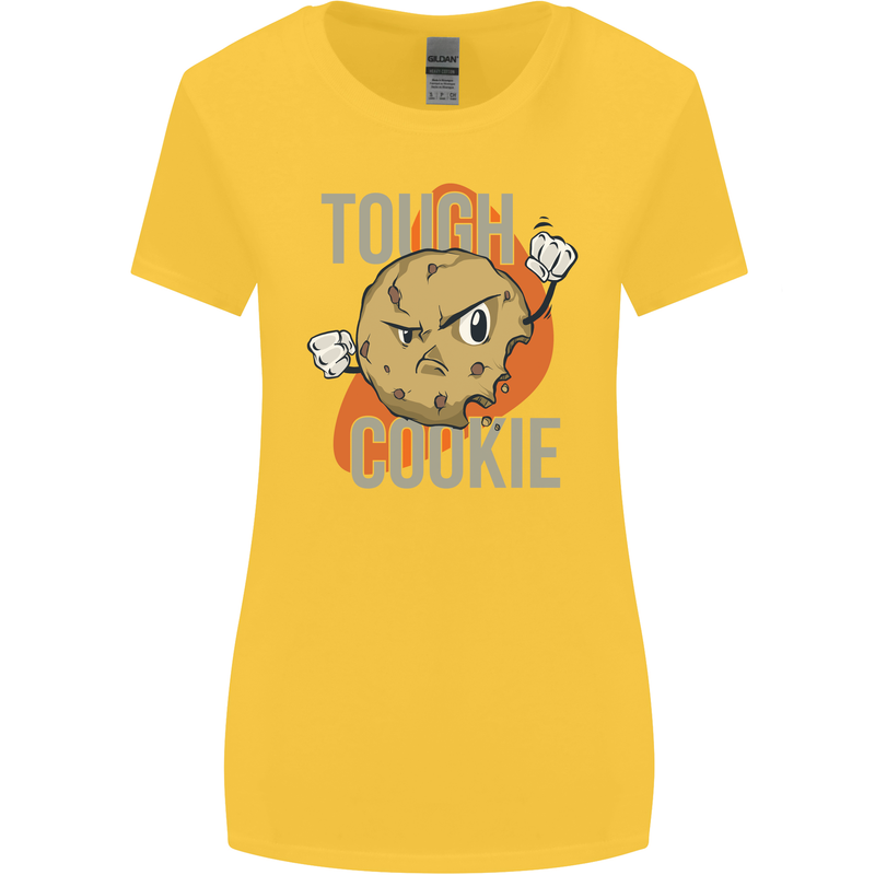 A Tough Cookie Funny MMA Mixed Martial Arts Womens Wider Cut T-Shirt Yellow