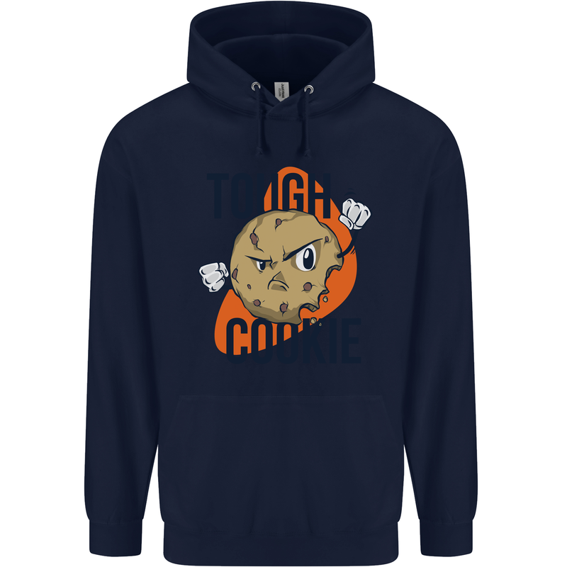A Tough Cookie MMA Mixed Martial Arts Funny Childrens Kids Hoodie Navy Blue