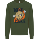 A Tough Cookie MMA Mixed Martial Arts Funny Kids Sweatshirt Jumper Forest Green