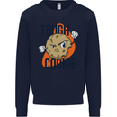 A Tough Cookie MMA Mixed Martial Arts Funny Kids Sweatshirt Jumper Navy Blue