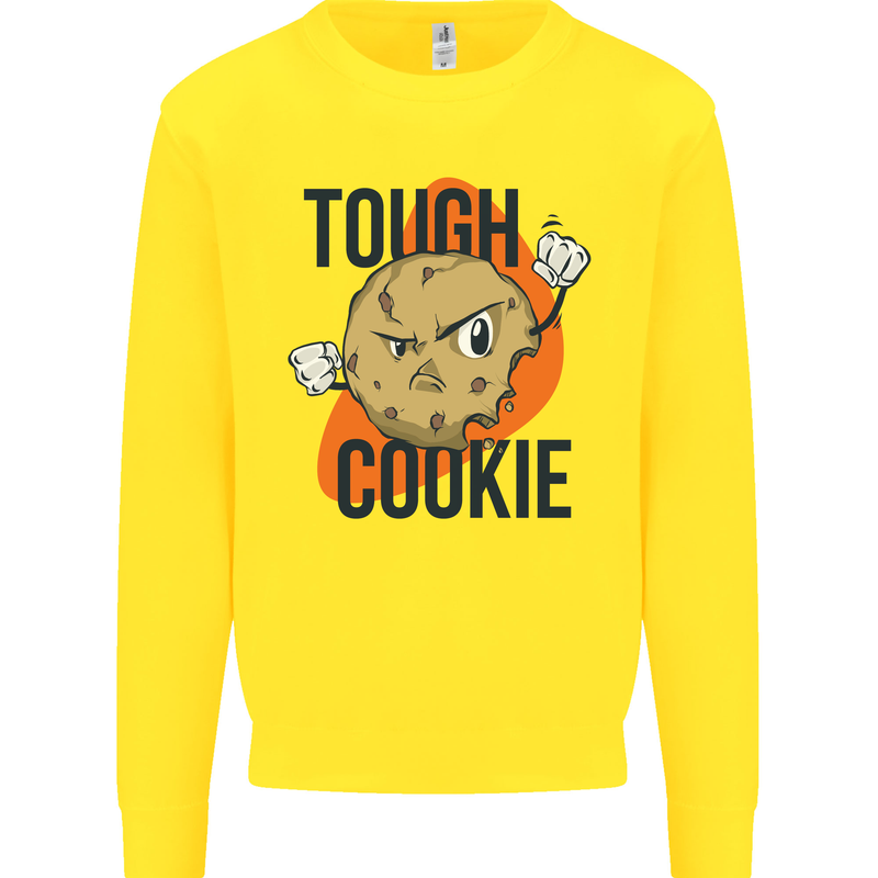 A Tough Cookie MMA Mixed Martial Arts Funny Kids Sweatshirt Jumper Yellow
