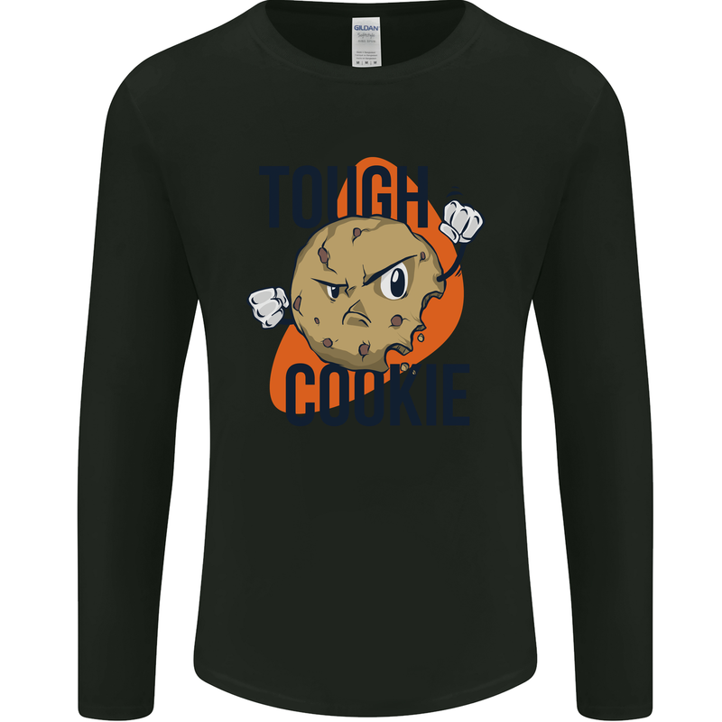 A Tough Cookie MMA Mixed Martial Arts Funny Mens Long Sleeve T-Shirt Black