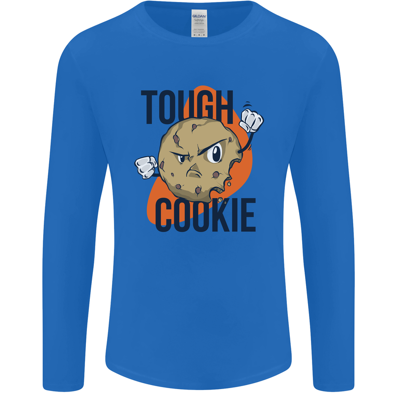A Tough Cookie MMA Mixed Martial Arts Funny Mens Long Sleeve T-Shirt Royal Blue