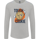 A Tough Cookie MMA Mixed Martial Arts Funny Mens Long Sleeve T-Shirt Sports Grey