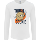 A Tough Cookie MMA Mixed Martial Arts Funny Mens Long Sleeve T-Shirt White