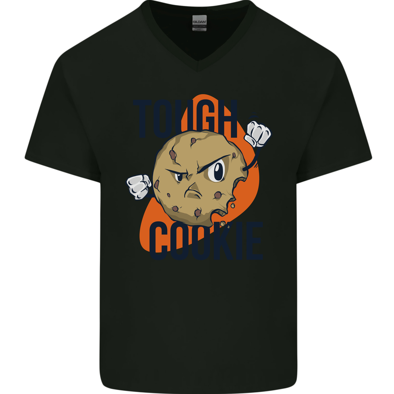 A Tough Cookie MMA Mixed Martial Arts Funny Mens V-Neck Cotton T-Shirt Black