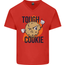 A Tough Cookie MMA Mixed Martial Arts Funny Mens V-Neck Cotton T-Shirt Red