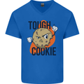 A Tough Cookie MMA Mixed Martial Arts Funny Mens V-Neck Cotton T-Shirt Royal Blue