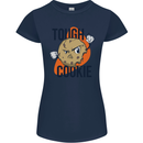 A Tough Cookie MMA Mixed Martial Arts Funny Womens Petite Cut T-Shirt Navy Blue