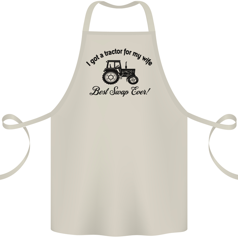 A Tractor for My Wife Funny Farming Farmer Cotton Apron 100% Organic Natural