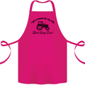 A Tractor for My Wife Funny Farming Farmer Cotton Apron 100% Organic Pink