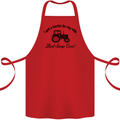 A Tractor for My Wife Funny Farming Farmer Cotton Apron 100% Organic Red
