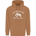 A Tractor for My Wife Funny Farming Farmer Mens 80% Cotton Hoodie Caramel Latte
