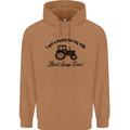 A Tractor for My Wife Funny Farming Farmer Mens 80% Cotton Hoodie Caramel Latte