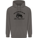 A Tractor for My Wife Funny Farming Farmer Mens 80% Cotton Hoodie Charcoal