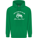 A Tractor for My Wife Funny Farming Farmer Mens 80% Cotton Hoodie Irish Green