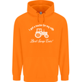 A Tractor for My Wife Funny Farming Farmer Mens 80% Cotton Hoodie Orange