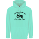 A Tractor for My Wife Funny Farming Farmer Mens 80% Cotton Hoodie Peppermint