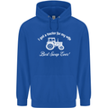 A Tractor for My Wife Funny Farming Farmer Mens 80% Cotton Hoodie Royal Blue