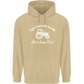 A Tractor for My Wife Funny Farming Farmer Mens 80% Cotton Hoodie Sand