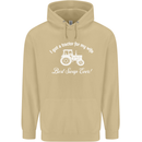 A Tractor for My Wife Funny Farming Farmer Mens 80% Cotton Hoodie Sand