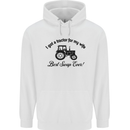 A Tractor for My Wife Funny Farming Farmer Mens 80% Cotton Hoodie White