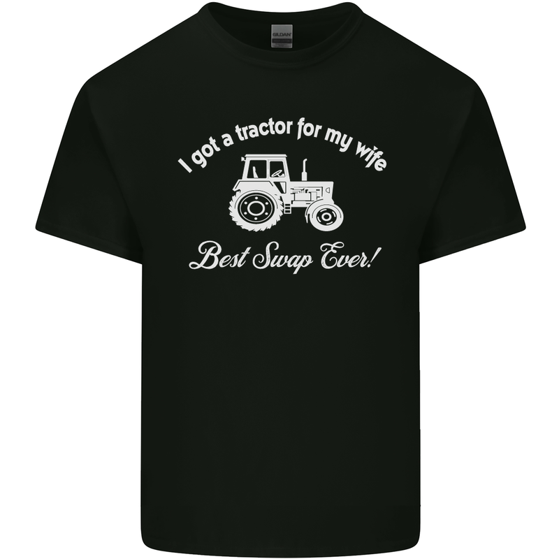 A Tractor for My Wife Funny Farming Farmer Mens Cotton T-Shirt Tee Top Black