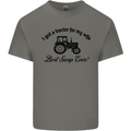 A Tractor for My Wife Funny Farming Farmer Mens Cotton T-Shirt Tee Top Charcoal