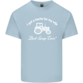 A Tractor for My Wife Funny Farming Farmer Mens Cotton T-Shirt Tee Top Light Blue