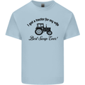 A Tractor for My Wife Funny Farming Farmer Mens Cotton T-Shirt Tee Top Light Blue