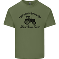 A Tractor for My Wife Funny Farming Farmer Mens Cotton T-Shirt Tee Top Military Green