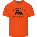 A Tractor for My Wife Funny Farming Farmer Mens Cotton T-Shirt Tee Top Orange