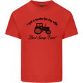 A Tractor for My Wife Funny Farming Farmer Mens Cotton T-Shirt Tee Top Red